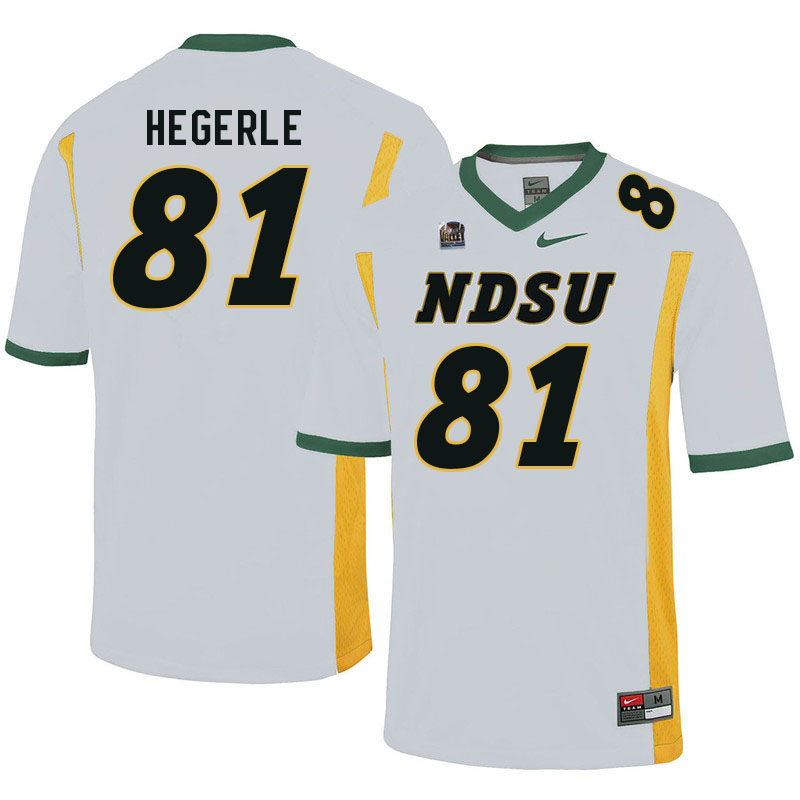 Men #81 Carson Hegerle North Dakota State Bison College Football Jerseys Sale-White - Click Image to Close